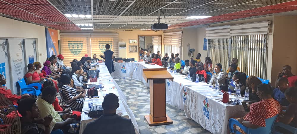 Young African entrepreneurs collaborating at UDUF Africa workshop