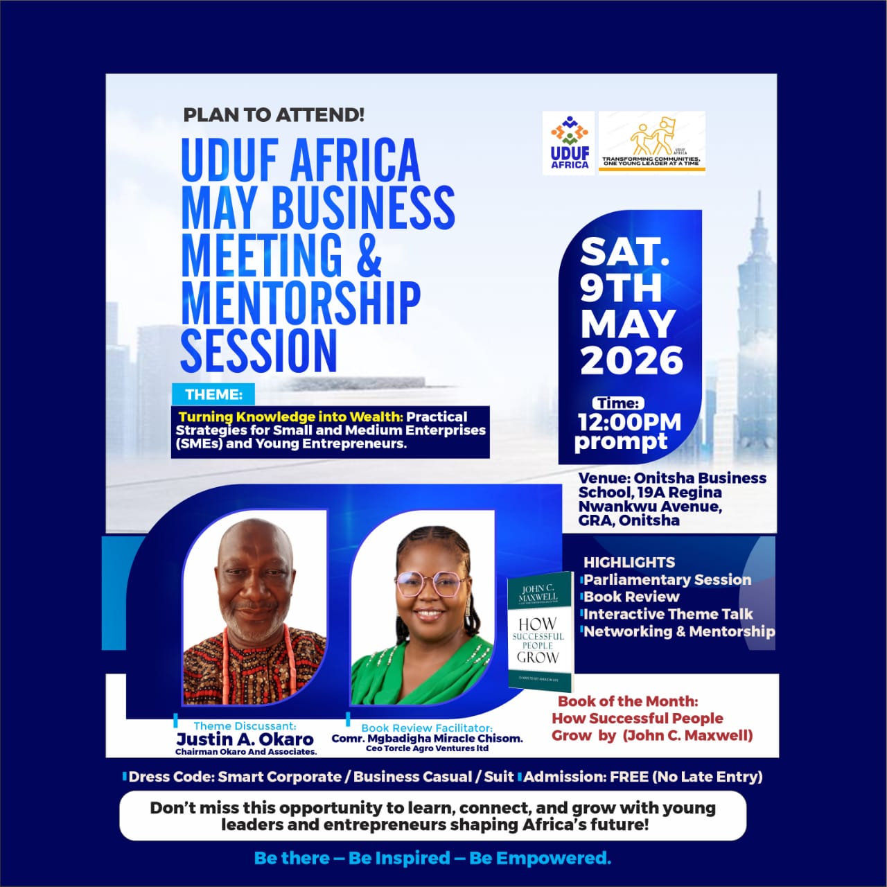 UDUF Africa May Business Meeting 2026